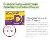 Vitamin D3 2000 I.E. Kapseln bei LINDA Premiumapotheke im Dessau-Roßlau Prospekt für 13,90 €