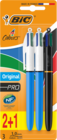 LOT 3 STYLOS 4 COULEURS BIC - BIC - Auchan Hypermarché LOT 3 STYLOS 4 COULEURS BIC - BIC à 2,60 € dans le catalogue Auchan Hypermarché