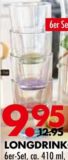 Longdrinkglas „Colore“ bei Möbel Kraft in Norderstedt Longdrinkglas „Colore“ im Angebot bei Möbel Kraft Norderstedt für 9,95 €