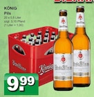 Pils im Angebot bei Getränke Paradies in Iserlohn Pils Angebote von KÖNIG bei Getränke Paradies Iserlohn für 9,99 €