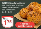 Aktuelles Kürbiskernbrötchen Angebot bei GLOBUS in Krefeld ab 1,75 €