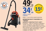 Aspirateur eau et poussière 20 L - Foxter en promo chez E.Leclerc Aspirateur eau et poussière 20 L - Foxter dans le catalogue E.Leclerc