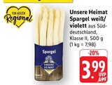 Spargel weiß/violett im Angebot bei E center in Konstanz Spargel weiß/violett Angebote von Unsere Heimat bei E center Konstanz für 3,99 €