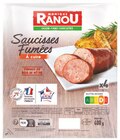 Saucisses fumées à cuire - MONIQUE RANOU - Intermarché Hyper Saucisses fumées à cuire - MONIQUE RANOU à 2,45 € dans le catalogue Intermarché Hyper