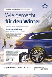Volkswagen Prospekt für Drüsen: "Wie gemacht für den Winter", 1 Seite, 01.01.2024 - 29.02.2024