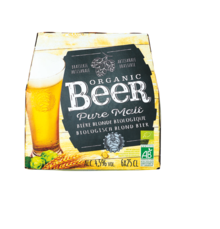 Bière pure malt organic beer - Carrefour Market à Cannes Bière pure malt organic beer en promo chez Carrefour Market Cannes à 3,84 €