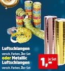 Luftschlangen oder Metallic Luftschlangen für 1,00 € bei Thomas Philipps im Angebot Luftschlangen oder Metallic Luftschlangen im aktuellen Thomas Philipps Prospekt