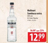 Sambuca extra im Angebot bei famila Nordost in Stralsund Sambuca extra Angebote von Molinari bei famila Nordost Stralsund für 12,99 €