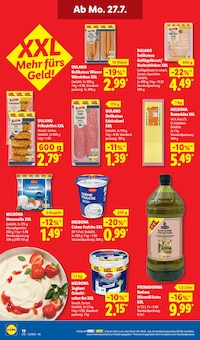 Saure Sahne Angebot im Lidl Prospekt, gültig von 27.07.2026 bis 01.08.2026 Saure Sahne Angebot im aktuellen Lidl Prospekt auf Seite 22