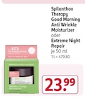 Good Morning Anti Wrinkle Moisturizer oder Extreme Night Repair von Spilanthox Therapy im aktuellen Rossmann Prospekt für 23,99 €