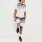 Short jogging droit à coulisse blanc homme en promo chez La Halle Short jogging droit à coulisse blanc homme dans le catalogue La Halle