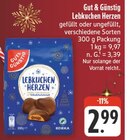 Lebkuchen Herzen Angebote von Gut & Günstig bei nah und gut Bautzen für 2,99 €