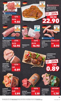 Rindfleisch im aktuellen Kaufland Prospekt (Kassel) Rindfleisch im Kaufland Prospekt "KNĂśLLER" mit 54 Seiten (Kassel)