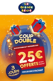 Prospectus La Grande Récré à Annemasse, "COUP DOUBLE", 1 page, 30/10/2025 - 01/11/2025