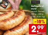 Aktuelle Bratwurst Angebote bei Netto Marken-Discount in Ingolstadt Aktuelles Geflügelbratwurst Angebot bei Netto Marken-Discount in Ingolstadt ab 2,99 €