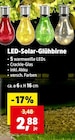 LED-Solar-Glühbirne für 2,88 € bei Thomas Philipps im Angebot LED-Solar-Glühbirne im aktuellen Thomas Philipps Prospekt