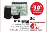 Lot de 2 boxers homme - U Collection dans le catalogue Super U