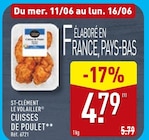 Promo Cuisses de poulet à 4,79 € dans le catalogue Aldi à Fontenay-Aux-Roses