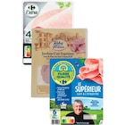 Carrefour Market Montereau-Fault-Yonne - Promo SUR TOUS LES JAMBONS CUITS SUPÉRIEURS (HORS BIO) Promo SUR TOUS LES JAMBONS CUITS SUPÉRIEURS (HORS BIO) à dans le catalogue Carrefour Market à Montereau-Fault-Yonne