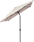 Parasol droit rectangulaire taupe AVEA - NATERIAL en promo chez Weldom Besançon à 49,90 €
