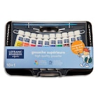 Set de 10 tubes de peinture gouache Lefranc Bourgeois avec pinceau - Lefranc Bourgeois - Fnac à Nogent-sur-Marne Set de 10 tubes de peinture gouache Lefranc Bourgeois avec pinceau - Lefranc Bourgeois en promo chez Fnac Nogent-sur-Marne à 6,99 €