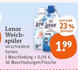 Weichspüler im Angebot bei tegut in Rüsselsheim Weichspüler Angebote von Lenor bei tegut Rüsselsheim für 1,99 €