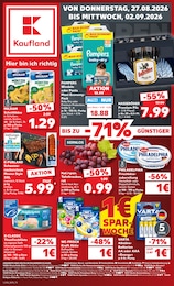 Kaufland Prospekt für Nauen mit 60 Seiten Kaufland Prospekt "Hier bin ich richtig" für Nauen, 60 Seiten, 27.08.2026 - 02.09.2026