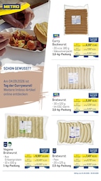 METRO Bratwurst im Prospekt 