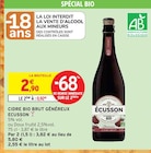 Cidre bio brut généreux - Ecusson dans le catalogue Intermarché