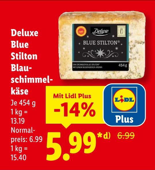 Blue Stilton Blauschimmelkäse