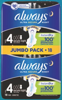 Intermarché Asnières-sur-Seine - Serviettes jumbo pack secure night ultra Promo Serviettes jumbo pack secure night ultra dans le catalogue Intermarché "La rentrée promotion 2019" à Asnières-sur-Seine