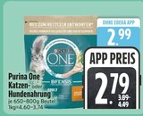 Katzennahrung im EDEKA Prospekt Katzennahrung von Purina One im aktuellen EDEKA Prospekt für 2,79 €