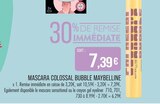 Mascara colossal bubble - MAYBELLINE dans le catalogue Supermarchés Match