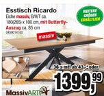 Esstisch Ricardo Angebote von MassivART bei Die Möbelfundgrube Bad Kreuznach für 1.399,99 €