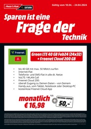 MediaMarkt Saturn Prospekt für Willich: "Sparen ist eine Technik Frage der Technik", 8 Seiten, 18.04.2024 - 24.04.2024