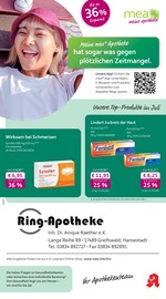 mea - meine apotheke Apotheken Prospekt der aktuellen Woche mit 4 Seiten, gültig von 01.07.2026 bis 31.07.2026, in Greifswald und Umgebung Aktueller mea - meine apotheke Apotheken Prospekt in Greifswald und Umgebung, "Unsere Juli-Angebote" mit 4 Seiten, 01.07.2026 - 31.07.2026