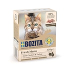 Aktuelles Bozita Feline Tetra Recart Häppchen in Soße Hühnchen & Pute 370 g Angebot bei Zookauf in Remscheid ab 1,44 €