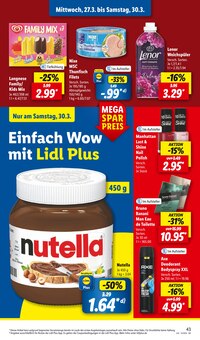 Nutella im Lidl Prospekt "LIDL LOHNT SICH" mit 63 Seiten (Völklingen)
