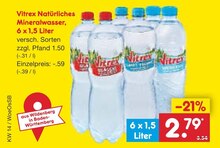 Netto Marken-Discount St. Johann - Natürliches Mineralwasser Natürliches Mineralwasser Angebot bei Netto Marken-Discount St. Johann im Prospekt "GARANTIERT NIRGENDWO GÜNSTIGER"
