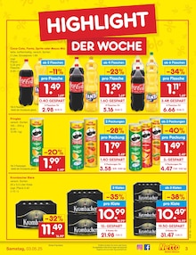 Coca Cola im Netto Marken-Discount Prospekt "Aktuelle Angebote" mit 44 Seiten (Wismar)