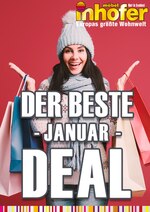 Möbel Inhofer Prospekt "DER BESTE JANUAR DEAL", 1 Seiten, für Stockach, 07.01.2020 - 31.01.2020 Möbel Inhofer Prospekt "DER BESTE JANUAR DEAL", 1 Seiten, für Stockach, 07.01.2020 - 31.01.2020