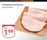 GLOBUS Koblenz - Putenbrust mit Paprika Angebot im Prospekt Putenbrust mit Paprika bei GLOBUS im Koblenz Prospekt für 1,99 €