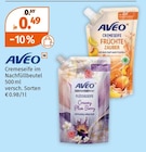 Cremeseife im Nachfüllbeutel Angebote von AVEO bei Müller Freiberg für 0,49 €