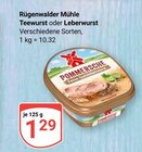 Teewurst im Angebot bei GLOBUS in Siegen Teewurst Angebote von Rügenwalder Mühle bei GLOBUS Siegen für 1,29 €