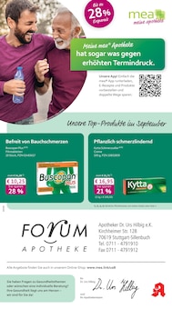 Aktueller mea - meine apotheke Prospekt "Unsere September-Angebote" Seite 1 von 4 Seiten für Stuttgart