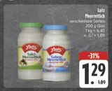Tafel Meerrettich bei E center im Eisingen Prospekt für 1,29 €