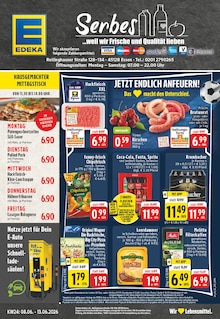 EDEKA Prospekt der Woche "Aktuelle Angebote" Seite 1, 08.06.2026 bis 13.06.2026 für Essen Aktueller EDEKA Prospekt "Aktuelle Angebote" Seite 1 von 26 Seiten für Essen