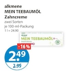 MEIN TEEBAUMÖL Zahncreme von alkmene im aktuellen V-Markt Prospekt für 2,49 €