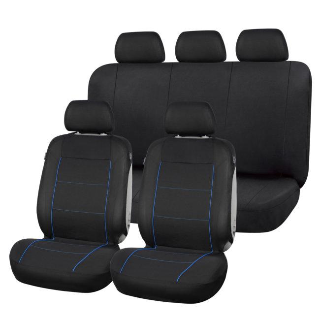 Norauto Villeparisis - Jeu complet de housses universelles 1er PRIX noir et bleu Promo Jeu complet de housses universelles 1er PRIX noir et bleu dans le catalogue Norauto Bienvenue au cœur de l'hiver à Villeparisis
