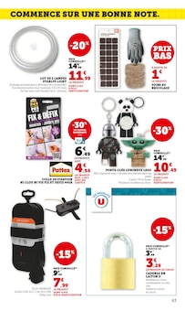 Promotion Lampe dans le prospectus Hyper U, valable du 12/08/2025 au 07/09/2025 Promo Lampe dans le catalogue Hyper U du moment à la page 63
